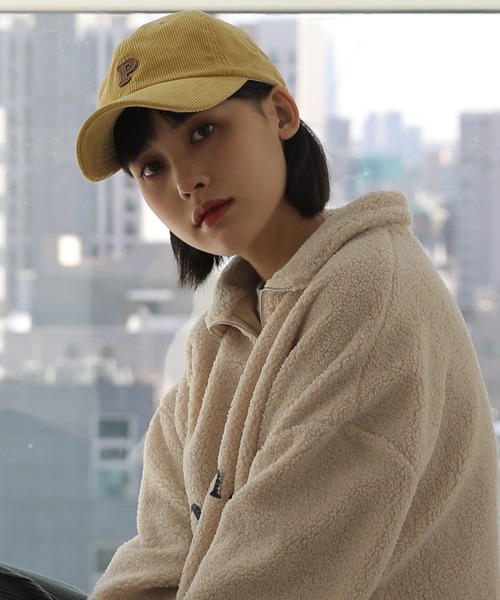 UNE MANSION（ユヌマンション）の「コーデュロイ P キャップ帽子（キャップ・レディース・ホワイト/ブラック/ブラウン/レッド/イエロー・ONE SIZE）」の12枚目の写真