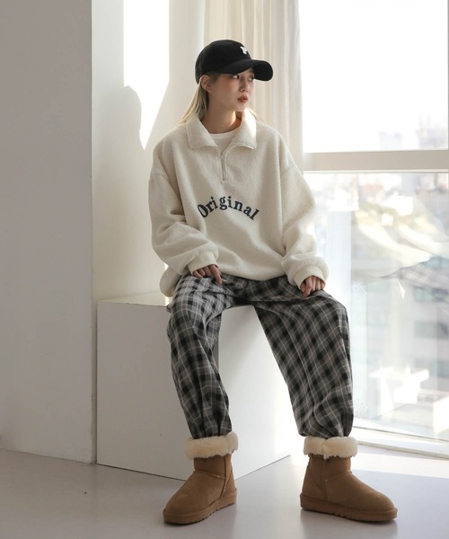 UNE MANSION（ユヌマンション）の「コーデュロイ P キャップ帽子（キャップ・レディース・ホワイト/ブラック/ブラウン/レッド/イエロー・ONE SIZE）」の16枚目の写真