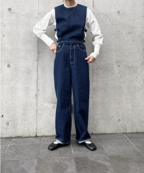 PERNA（ペルナ）の「パフスリーブカットソー（Tシャツ/カットソー・レディース・ベージュ/ブラック/ホワイト・FREE）」の5枚目の写真