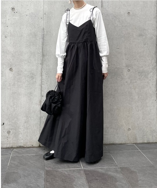 PERNA（ペルナ）の「パフスリーブカットソー（Tシャツ/カットソー・レディース・ベージュ/ブラック/ホワイト・FREE）」の15枚目の写真