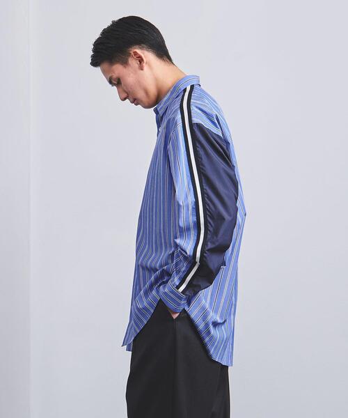 EN ROUTE（アンルート）の「＜EN ROUTE（アンルート）＞ ブロード×タフタ テープ レギュラーシャツ（シャツ/ブラウス・メンズ・その他1/コバルトブルー・1/2/3）」の5枚目の写真