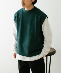 ITEMS URBANRESEARCH | マシンウォッシャブル ブークレニットベスト(ニット/セーター)