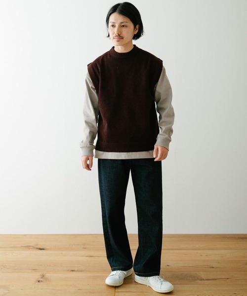 ITEMS URBANRESEARCH(アイテムズ アーバンリサーチ)の「マシンウォッシャブル ブークレニットベスト(ニット/セーター・メンズ・ブラウン/グリーン/ブラック・LARGE/MEDIUM)」の7枚目の写真