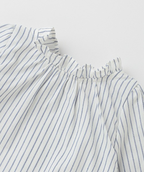 petit main（プティマイン）の「衿フリルブラウス（シャツ/ブラウス・キッズ・アイボリー/ブルー・120cm/110cm/130cm/100cm/80ｃｍ/90cm）」の6枚目の写真