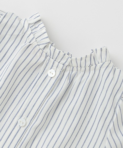 petit main（プティマイン）の「衿フリルブラウス（シャツ/ブラウス・キッズ・アイボリー/ブルー・120cm/110cm/130cm/100cm/80ｃｍ/90cm）」の9枚目の写真