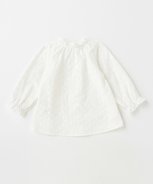 petit main（プティマイン）の「衿フリルブラウス（シャツ/ブラウス・キッズ・アイボリー/ブルー・120cm/110cm/130cm/100cm/80ｃｍ/90cm）」の13枚目の写真