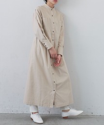Libra Cue（リブラ キュー）の「ドットボタンミリタリーワンピース/トールサイズ展開あり（ワンピース）」