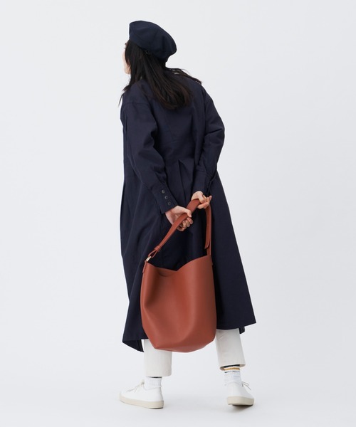 Libra Cue(リブラ キュー)の「ドットボタンミリタリーワンピース/トールサイズ展開あり(ワンピース・レディース・ベージュ/ネイビー・1/2)」の10枚目の写真