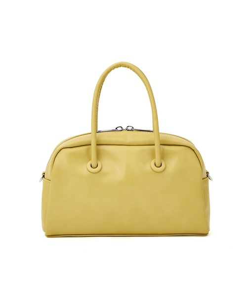 ADAM ET ROPE'（アダムエロペ）の「【一部直営店舗・WEB限定】ラウンドボストンバッグ（ボストンバッグ・レディース・ホワイト/ブラック/イエロー・FREE）」の12枚目の写真