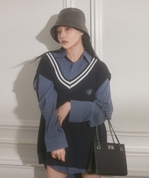 UNISEX ラインニットベスト