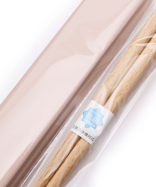 one'sterrace（ワンズテラス）の「mayu　箸・箸箱セット（キッチンツール・レディース・グレー系/オフホワイト/ピンク・99）」の6枚目の写真