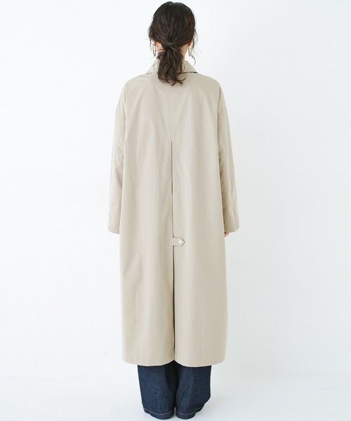 haco!（ハコ）の「今こそ見直す春の定番！カジュアルさと大人っぽさの共存を図る！　軽やかに羽織ってかっこいいステンカラーコートby who made me（ステンカラーコート・レディース・ベージュ・SMALL/MEDIUM/LARGE/X-LARGE）」の13枚目の写真