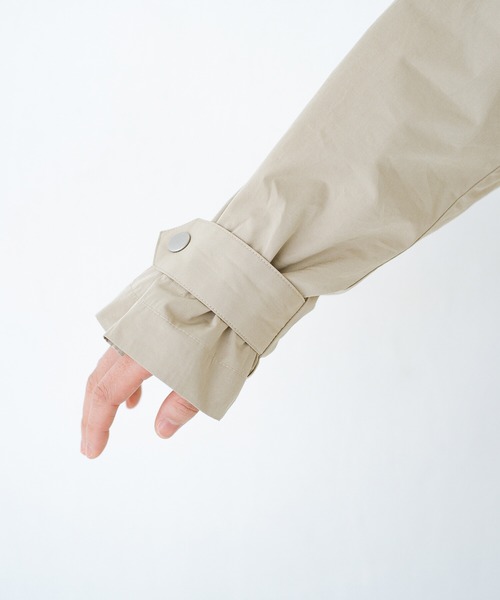 haco!（ハコ）の「今こそ見直す春の定番！カジュアルさと大人っぽさの共存を図る！　軽やかに羽織ってかっこいいステンカラーコートby who made me（ステンカラーコート・レディース・ベージュ・SMALL/MEDIUM/LARGE/X-LARGE）」の14枚目の写真