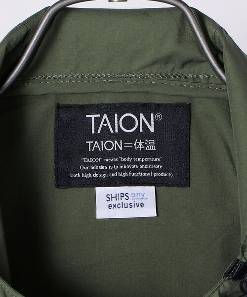 TAION(タイオン)の「【SHIPS any別注】TAION: 【ウォッシャブル】パッカブル ストレージ ライト マウンテンパーカー◇(マウンテンパーカー・メンズ・ブラック/ベージュ/オリーブ・SMALL/MEDIUM/LARGE)」の16枚目の写真