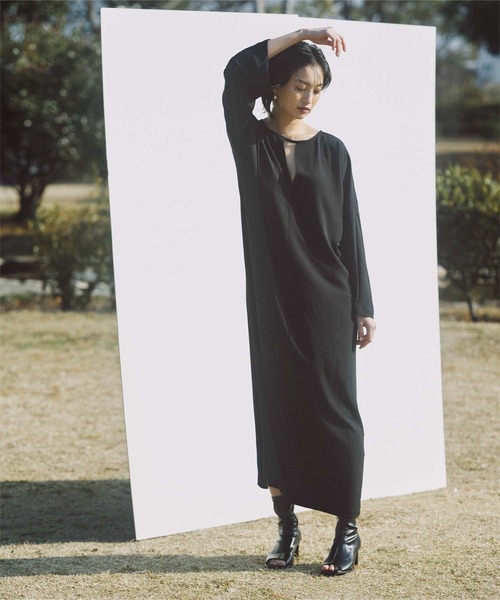 miette（ミエット）の「ｷｰﾈｯｸﾛﾝｸﾞﾜﾝﾋﾟｰｽ（ワンピース・レディース・ブラック・FREE）」の9枚目の写真