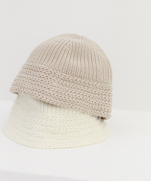 WHIMSIC(ウィムジック)の「【WHIMSIC】ニットメトロハット(ハット・レディース・ホワイト/ブラック/ベージュ/ネイビー・FREE)」の11枚目の写真