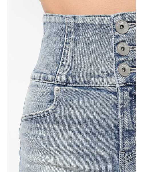 GYDA（ジェイダ）の「H/Wボタンデニムショートパンツ（デニムパンツ