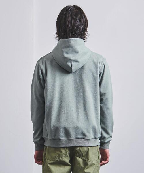 UNITED ARROWS(ユナイテッドアローズ)の「<UNITED ARROWS> ブークレ ジップ フーディ(パーカー・メンズ・ダークブラウン/ベージュ/ライム/ダークグレー・S/M/L/XL)」の12枚目の写真