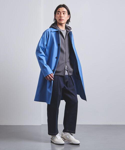 UNITED ARROWS(ユナイテッドアローズ)の「<UNITED ARROWS> ブークレ ジップ フーディ(パーカー・メンズ・ダークブラウン/ベージュ/ライム/ダークグレー・S/M/L/XL)」の8枚目の写真