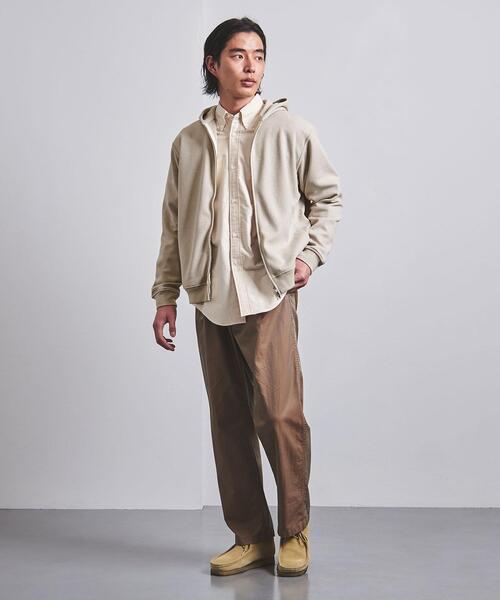 UNITED ARROWS(ユナイテッドアローズ)の「<UNITED ARROWS> ブークレ ジップ フーディ(パーカー・メンズ・ダークブラウン/ベージュ/ライム/ダークグレー・S/M/L/XL)」の16枚目の写真