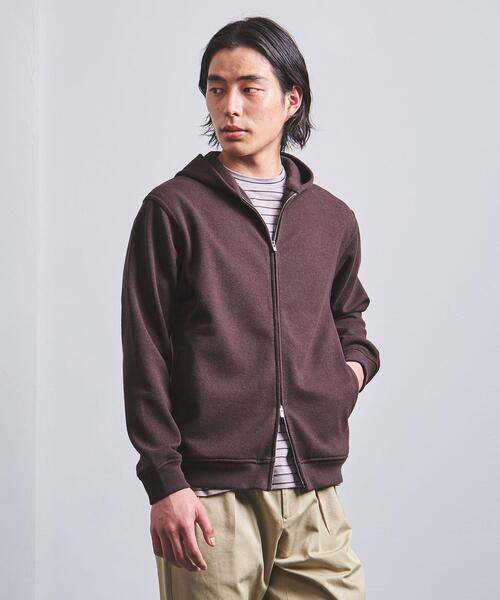 UNITED ARROWS(ユナイテッドアローズ)の「<UNITED ARROWS> ブークレ ジップ フーディ(パーカー・メンズ・ダークブラウン/ベージュ/ライム/ダークグレー・S/M/L/XL)」の19枚目の写真