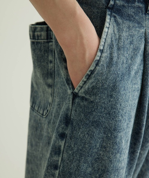 JUNRED（ジュンレッド）の「デニムワイドテーパードパンツ（デニムパンツ・メンズ・ブルー/ネイビー・M/L/LL）」の13枚目の写真