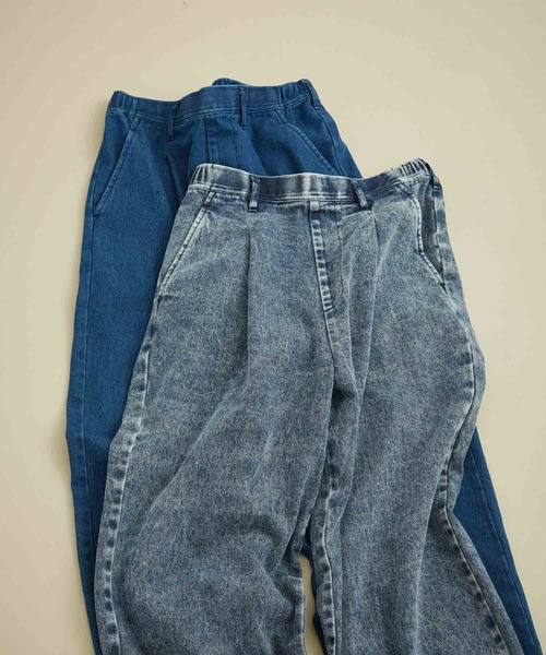 JUNRED（ジュンレッド）の「デニムワイドテーパードパンツ（デニムパンツ・メンズ・ブルー/ネイビー・M/L/LL）」の20枚目の写真