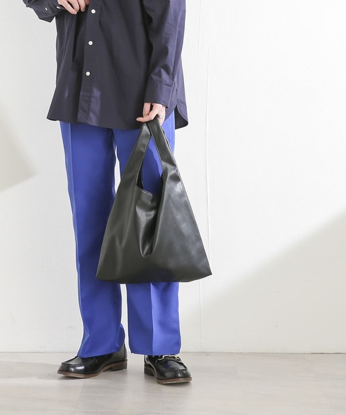 SENSE OF PLACE by URBAN RESEARCH(センスオブプレイスバイアーバンリサーチ)の「フェイクレザーマルシェバッグ(トートバッグ・メンズ・ブラック・ONE)」の4枚目の写真