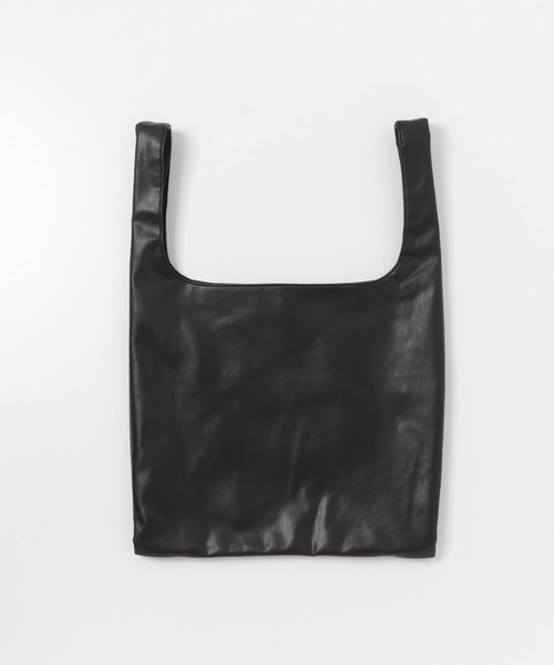 SENSE OF PLACE by URBAN RESEARCH(センスオブプレイスバイアーバンリサーチ)の「フェイクレザーマルシェバッグ(トートバッグ・メンズ・ブラック・ONE)」の7枚目の写真