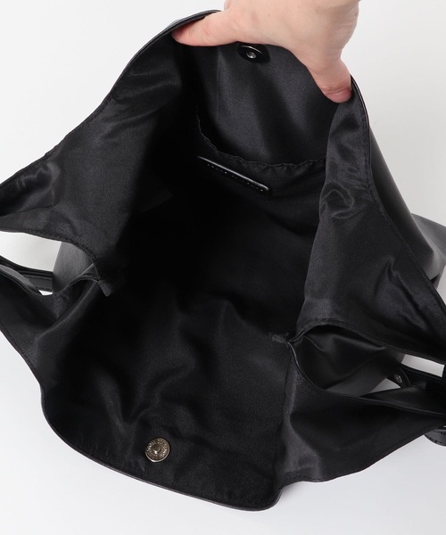 SENSE OF PLACE by URBAN RESEARCH(センスオブプレイスバイアーバンリサーチ)の「フェイクレザーマルシェバッグ(トートバッグ・メンズ・ブラック・ONE)」の9枚目の写真