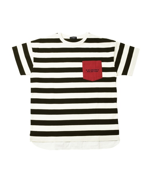 GLAZOS（グラソス）の「天竺・ドロップショルダーアソートポケット裾レイヤード半袖Ｔシャツ（Tシャツ/カットソー・キッズ・ホワイト/イエロー/ブルー/ブラック・130cm/140cm/150cm/160cm/170cm）」の6枚目の写真