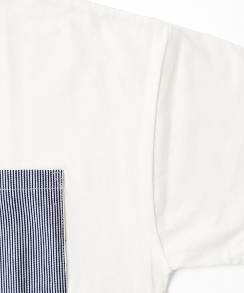 GLAZOS（グラソス）の「天竺・ドロップショルダーアソートポケット裾レイヤード半袖Ｔシャツ（Tシャツ/カットソー・キッズ・ホワイト/イエロー/ブルー/ブラック・130cm/140cm/150cm/160cm/170cm）」の14枚目の写真