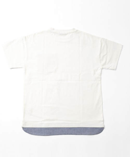 GLAZOS（グラソス）の「天竺・ドロップショルダーアソートポケット裾レイヤード半袖Ｔシャツ（Tシャツ/カットソー・キッズ・ホワイト/イエロー/ブルー/ブラック・130cm/140cm/150cm/160cm/170cm）」の18枚目の写真