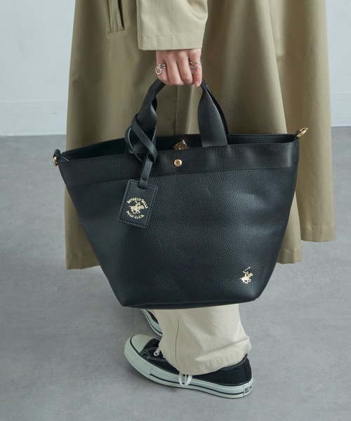 セール】【BEVERLY HILLS POLO CLUB】《別注》Wフェイスランチトート