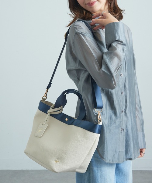 BEVERLY HILLS POLO CLUB(ビバリーヒルズポロクラブ)の「【BEVERLY HILLS POLO CLUB】《別注》Wフェイスランチトート(トートバッグ・レディース・ブラック/ホワイト/ホワイト系その他/グレー/ベージュ/グレイッシュベージュ/ホワイト系その他2・FREE)」の19枚目の写真