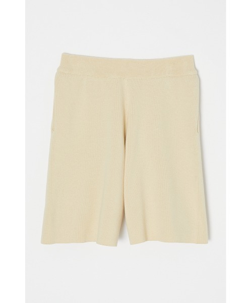 MOUSSY（マウジー）の「KNIT SHORT パンツ（その他パンツ・レディース・キナリ/ブラック/ライトグリーン・FREE）」の2枚目の写真