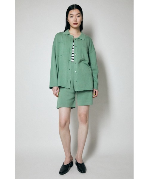 MOUSSY（マウジー）の「KNIT SHORT パンツ（その他パンツ・レディース・キナリ/ブラック/ライトグリーン・FREE）」の6枚目の写真