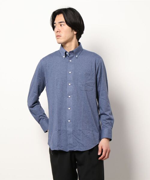 セール タカキューメンズ Taka Q Men Shirt T ボタンダウン ビジネスドレス 長袖ニットシャツ ビジネスシャツ Taka Q タカキュー のファッション通販 Zozotown