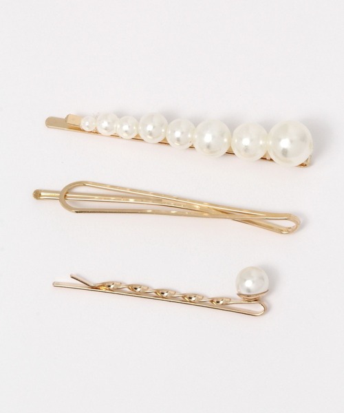 LAKOLE（ラコレ）の「パールアソートピン3点SET / 276495（ヘアピン・レディース・その他1/その他2/その他3/その他4/その他5・FREE）」の3枚目の写真