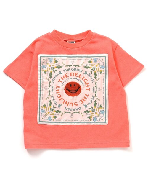 BREEZE（ブリーズ）の「FOスマイルバンダナ刺繍Tシャツ（Tシャツ/カットソー・キッズ・オレンジ/パープル・120/140/80/110/130/100/90）」の2枚目の写真