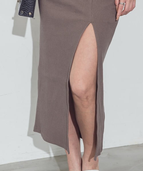 BLONDEY（ブロンディ）の「タイトスリットリブスカート（スカート・レディース・チャコールグレー/ブラック/モカ・FREE）」の18枚目の写真