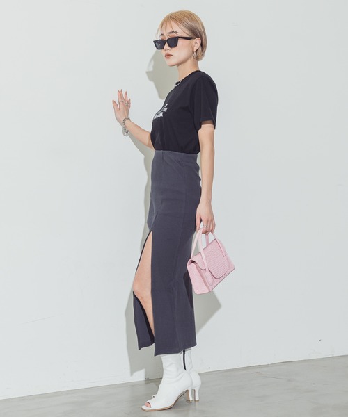 BLONDEY（ブロンディ）の「タイトスリットリブスカート（スカート・レディース・チャコールグレー/ブラック/モカ・FREE）」の15枚目の写真