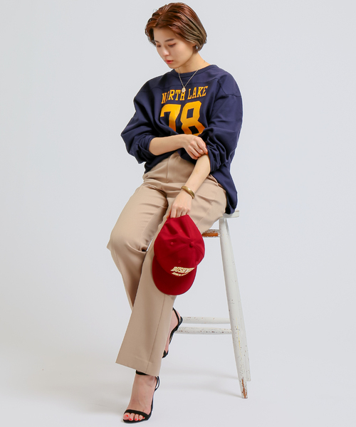 B.C STOCK(ベーセーストック)の「H/W COTTON プリントフットボールロンT(Tシャツ/カットソー・メンズ・ホワイト/グリーン/ネイビー・MEDIUM/LARGE)」の14枚目の写真