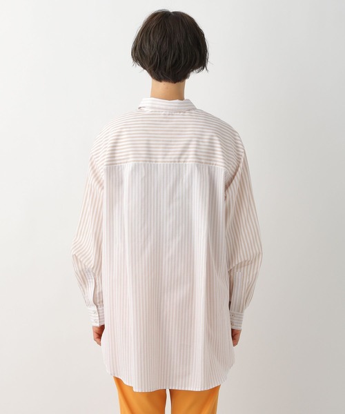 LEPSIM（レプシィム）の「キリカエストライプシャツ　274019（シャツ/ブラウス・レディース・ベージュ/ライトブルー・FREE）」の7枚目の写真