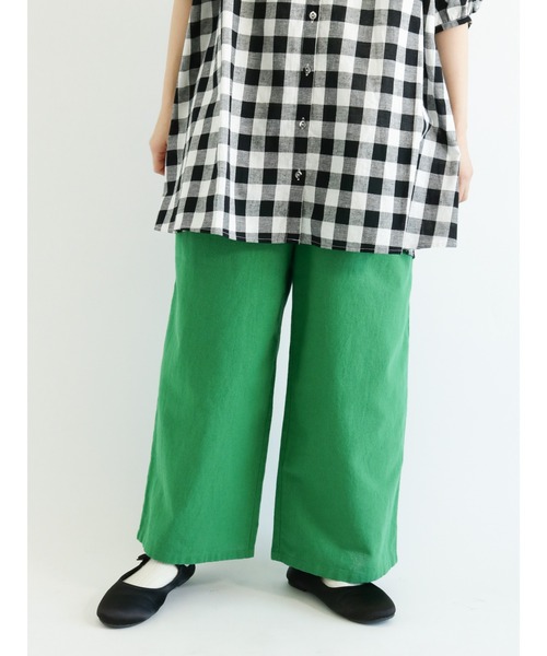 Samansa Mos2（サマンサ モスモス）の「カラーストレートパンツ（その他パンツ・レディース・オレンジ/グリーン・ﾌﾘ-）」の2枚目の写真