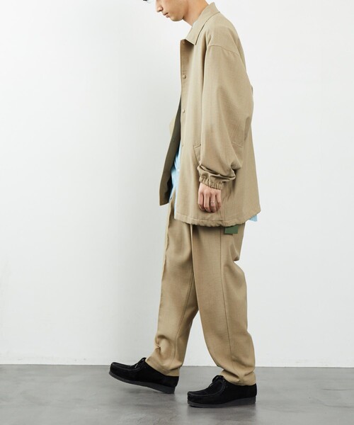 FREAK'S STORE(フリークスストア)の「FREAK'S STORE/フリークス ストア リネンタッチ コーチジャケット/T-LINENLIKE CJK/コーチジャケット(その他アウター・メンズ・ブラック/ベージュ/グリーン/グレイッシュベージュ・SMALL/MEDIUM/LARGE)」の21枚目の写真