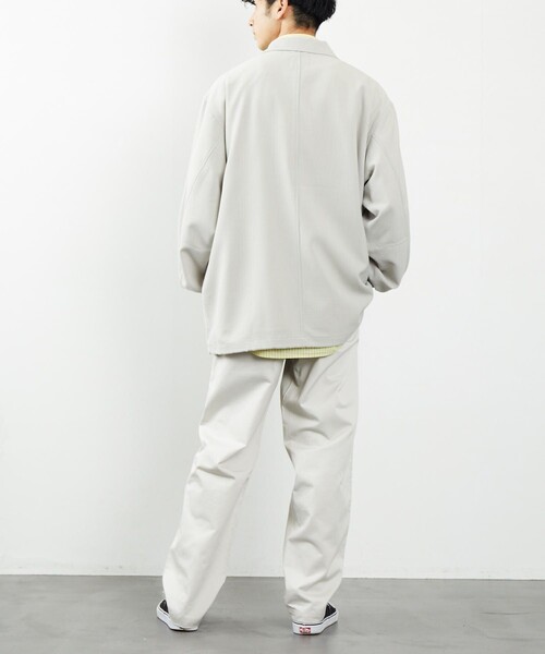 FREAK'S STORE(フリークスストア)の「FREAK'S STORE/フリークス ストア リネンタッチ コーチジャケット/T-LINENLIKE CJK/コーチジャケット(その他アウター・メンズ・ブラック/ベージュ/グリーン/グレイッシュベージュ・SMALL/MEDIUM/LARGE)」の13枚目の写真