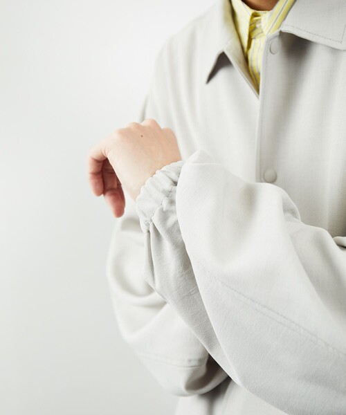 FREAK'S STORE(フリークスストア)の「FREAK'S STORE/フリークス ストア リネンタッチ コーチジャケット/T-LINENLIKE CJK/コーチジャケット(その他アウター・メンズ・ブラック/ベージュ/グリーン/グレイッシュベージュ・SMALL/MEDIUM/LARGE)」の18枚目の写真