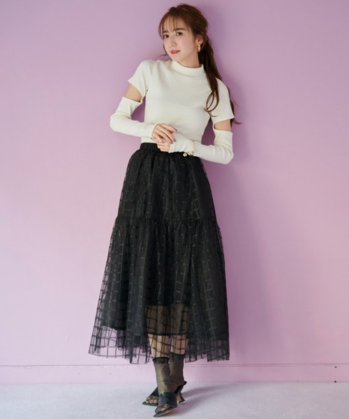 VIOLETTA（ヴィオレッタ）の「チェックチュールスカート
