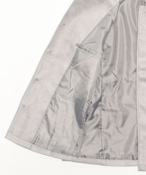 BLUE TORNADO（ブルートルネード）の「BLUE TORNADO∴ポンチスウェードショートステンカラーコート（ステンカラーコート・メンズ・ネイビー/グレー系その他・M/L）」の4枚目の写真